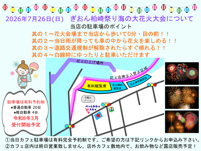 柏崎花火大会駐車場